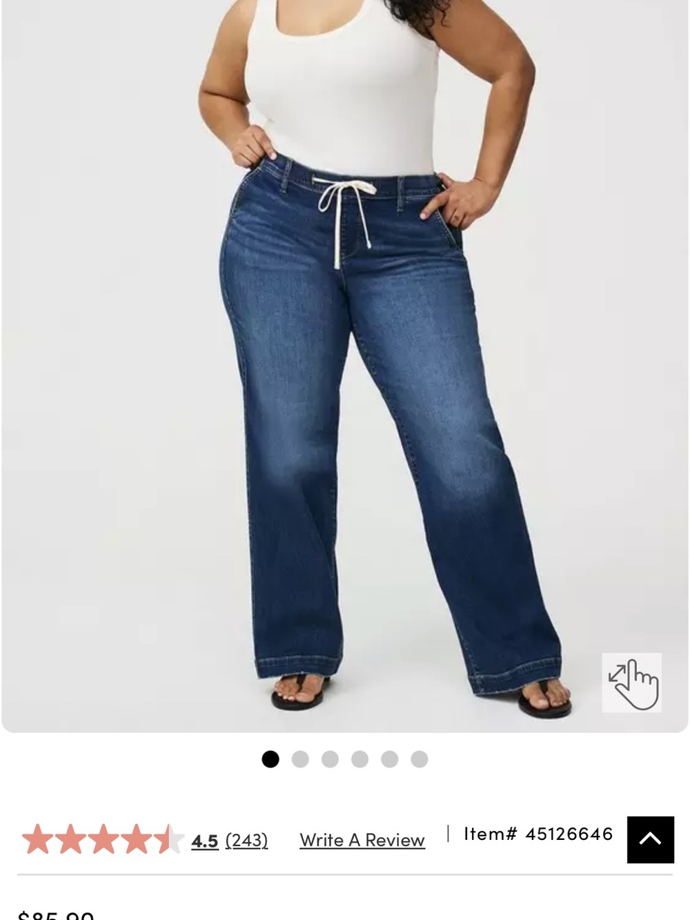 torrid Light Blue Eco Denim Wide-Leg Sleep Pants